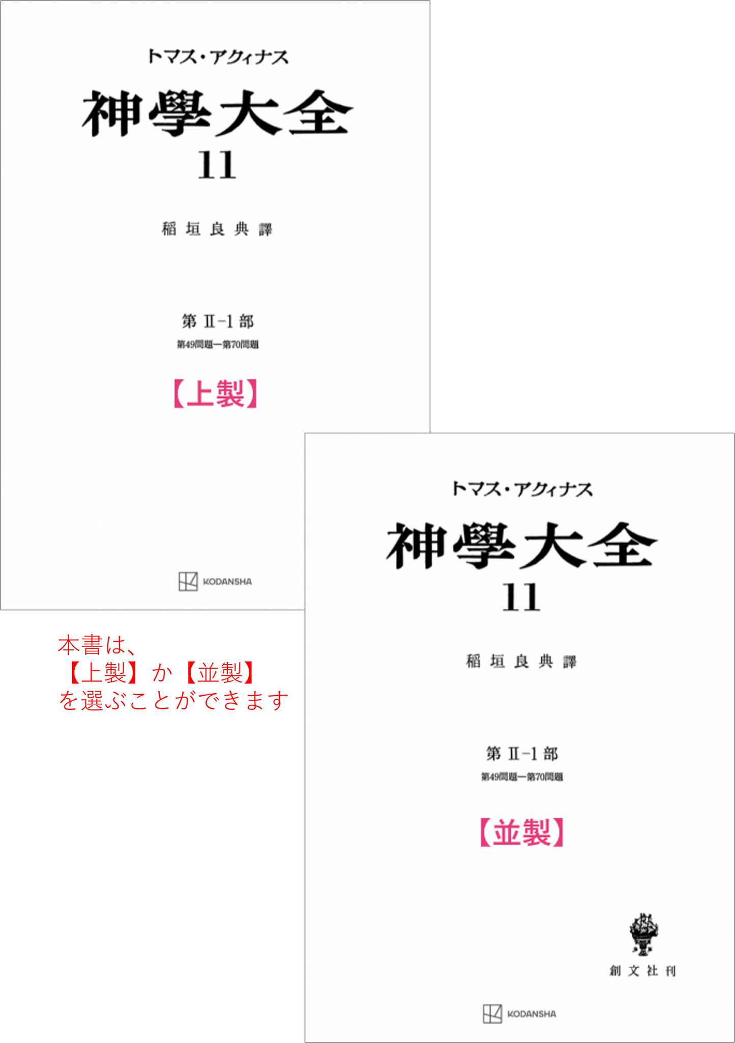 神学大全 11(第2-1部 49-70問題)