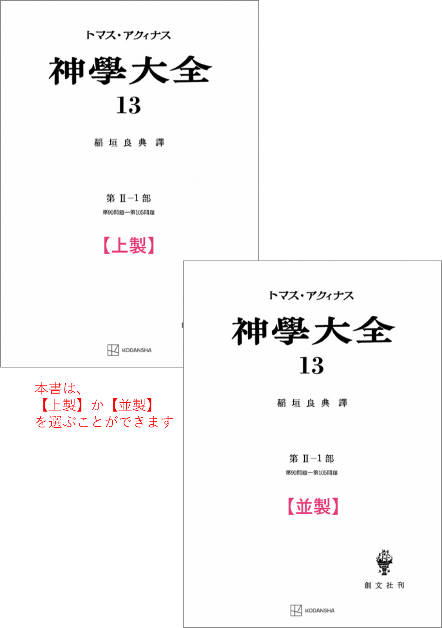 神学大全 13（第2-1部　90-105問題）