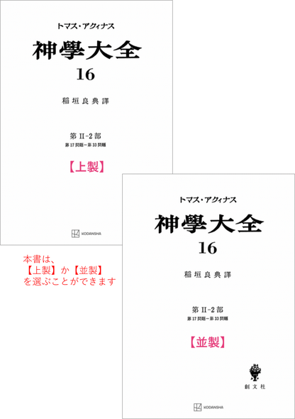 神学大全 16（第2-2部　17-33問題）