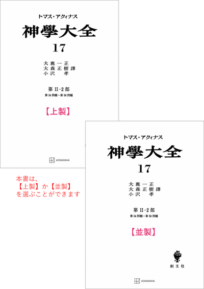 神学大全 17（第2-2部　34-56問題）