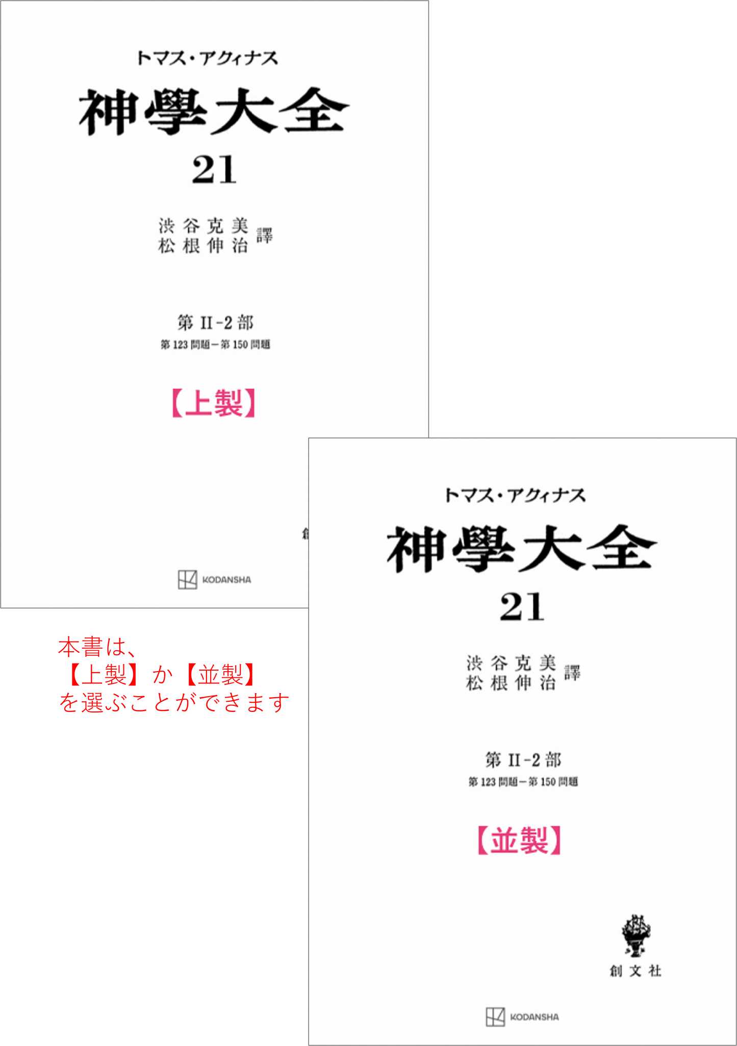 神学大全 21（第2-2部　123-150問題）