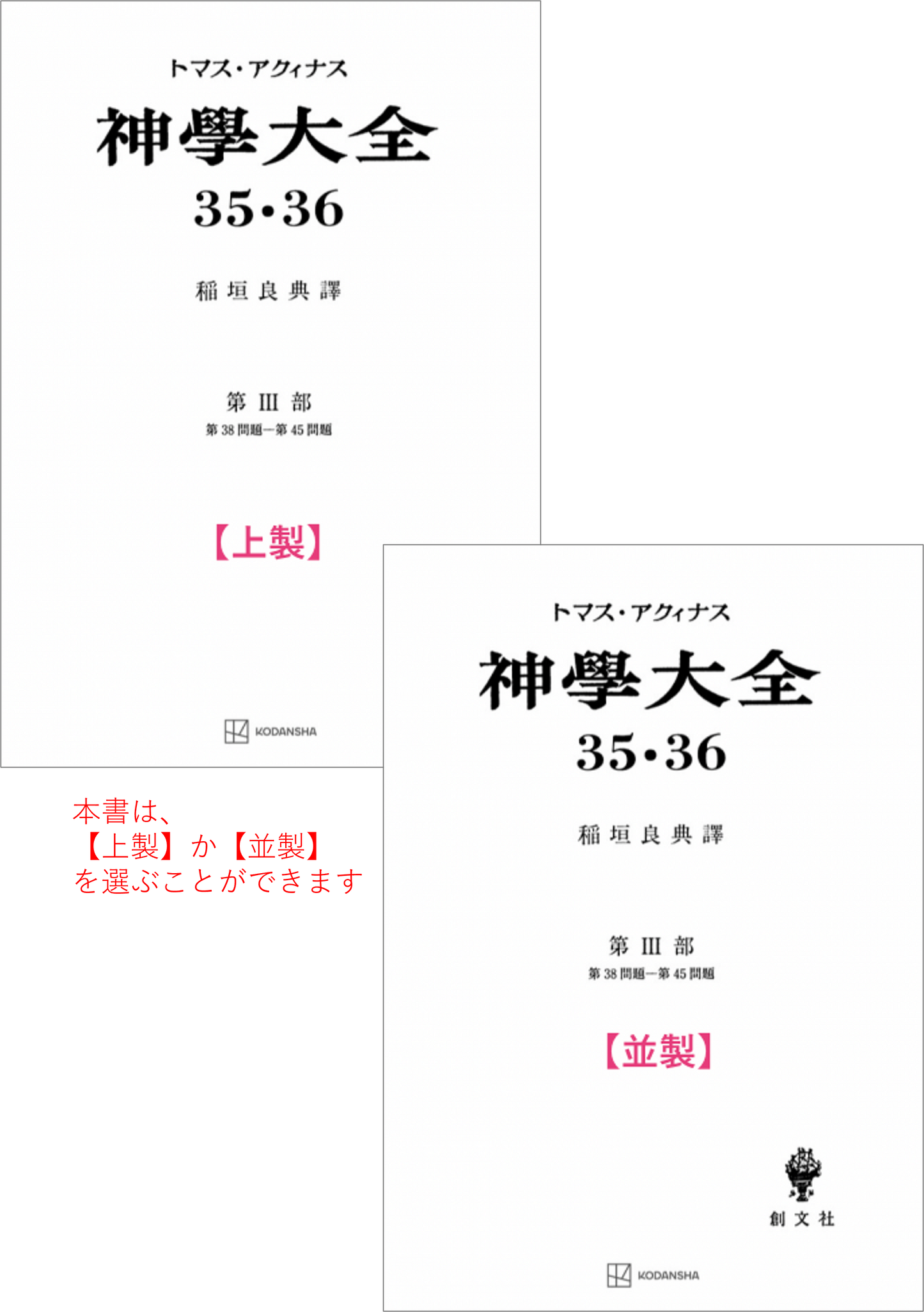 神学大全 35・36（第3部　38-45問題（キリストの生涯））