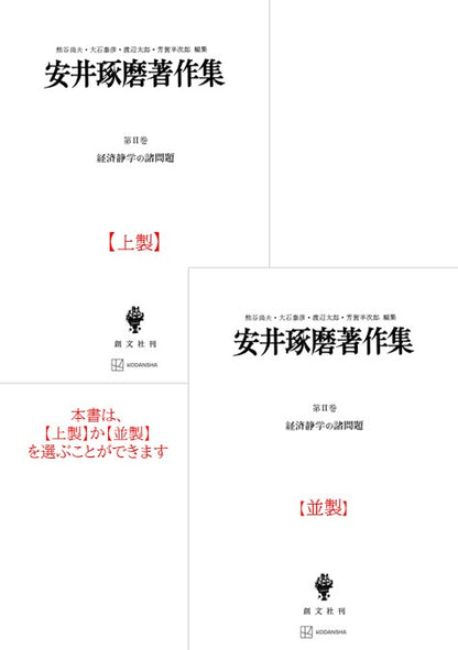 安井琢磨著作集Ⅱ：経済静学の諸問題